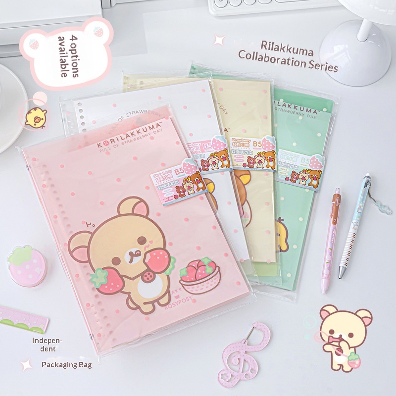 Rosyposy Korilakkuma Strawberr - огляд і ціна Blank Sheet Music Notebook